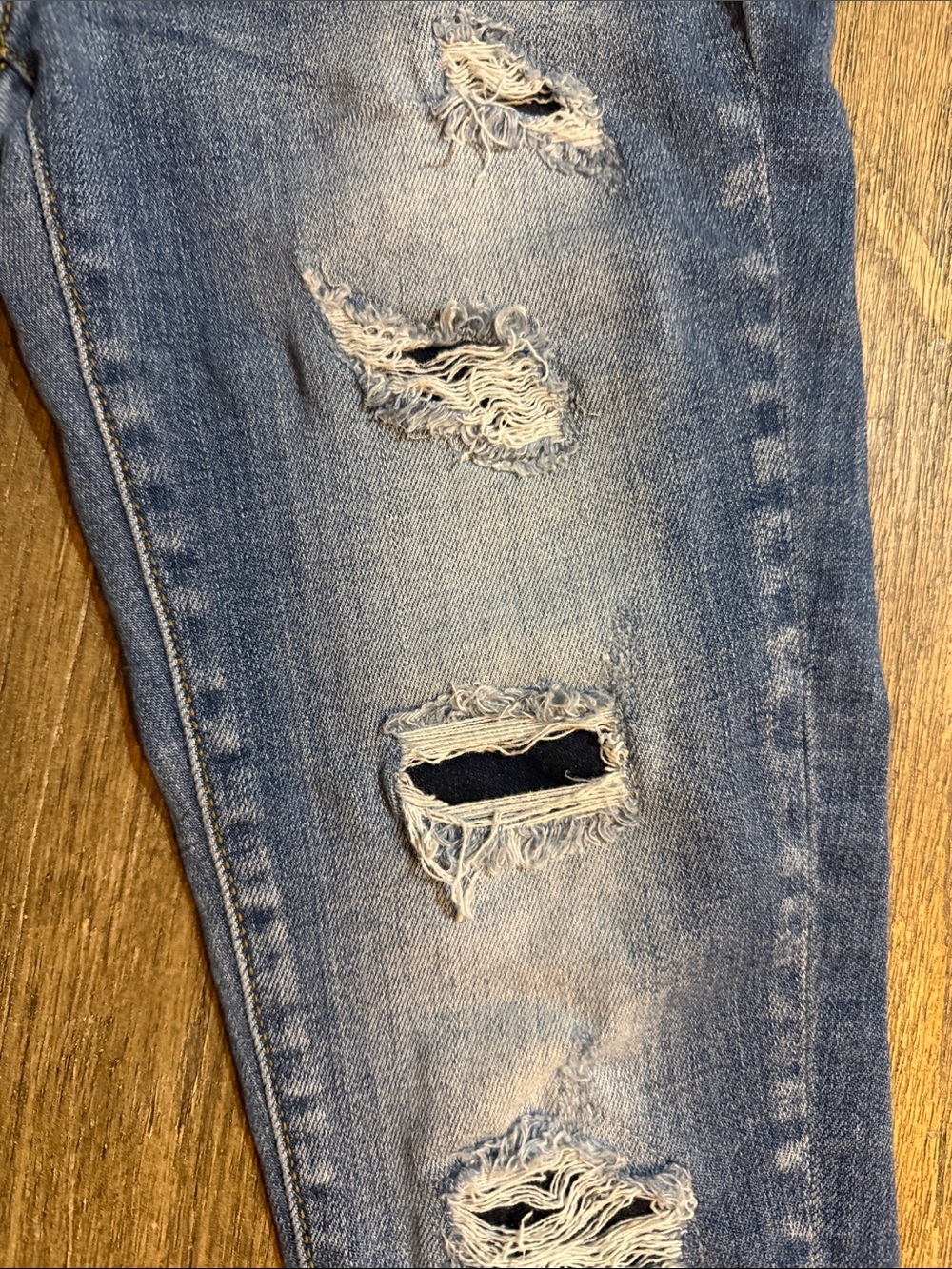 KanCan Medium Wash Distressed Skinny Jeans - Picture 2 of 7